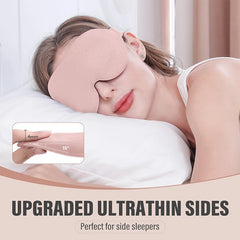3D Sleep Mask for Light Blocking | Contoured Eye Cover with Soft Padding alternate view
