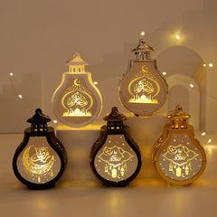 LED Star Moon Candlestick Light | Ramadan Decoration with Castle Wind Lamp alternate view