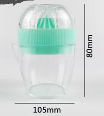 Manual Citrus Juicer with Lid | No Mess Lemon Squeezer for Fresh Juice close-up view