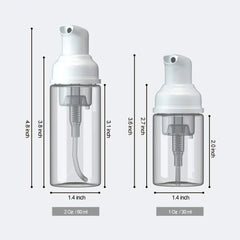 1/2pcs Foam Dispenser Pump Bottles 30/60ml Small Plastic Mini Empty Soap Refillable B alternate view