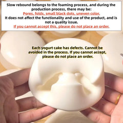 Taba Squishy Yogurt Cake Bread Squeeze Toy Soft Stress Relief Slow Rising Sensory Fidg close-up view