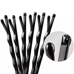 50-600pcs Black Straight Line Hair Clip U-shaped Needle Lady Hairpins Curly Wavy Grips close-up view