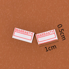 1000pcs/pack Warranty Void If Removed Sticker Security Seal Red Color Rectangle Shape Fragile Label