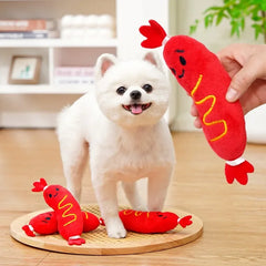 Plush Toy Dog Chewing Toy Pet Grinding Teeth Squeaky Puppy Bite-resistant Interactive alternate view