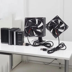 5V USB Router Cooling Fan | Quiet Brushless Desktop Cooler for TV Box Modem PC