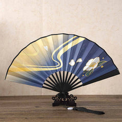 Genshin Impact Ayaka Cosplay Fan | Folding Hand Fan Prop for Cosplay detail view