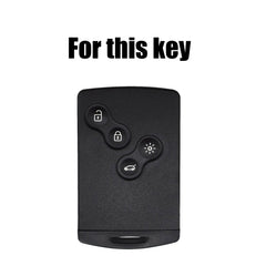 Renault Key Cover Leather 4 Button | XUKEY Car Remote Key Shell Case alternate view