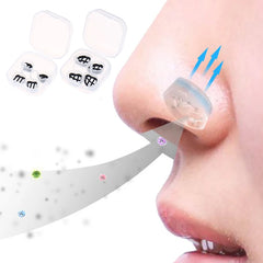 2Pair Comfortable Nose Invisible Nasal Filters | Anti Air Pollution Pollen Allergy Ma alternate view