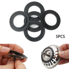 5pcs Rubber Seal Washer Gasket Basket Strainer Plug For 78 79 80 82 83mm Kitchen Sink Strainer Drain