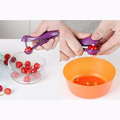 Cherry Pitter Fruit Seed Remover Olive Pit Stoner Tool Vegetable Corer Kitchen Gadgets close-up view
