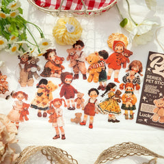 Journal GO 30pcs Cute Girl Stickers DIY Planner Scrapbooking Collage Junk Journal Dairy Notepad Phone Case Lovely Paradise Decal