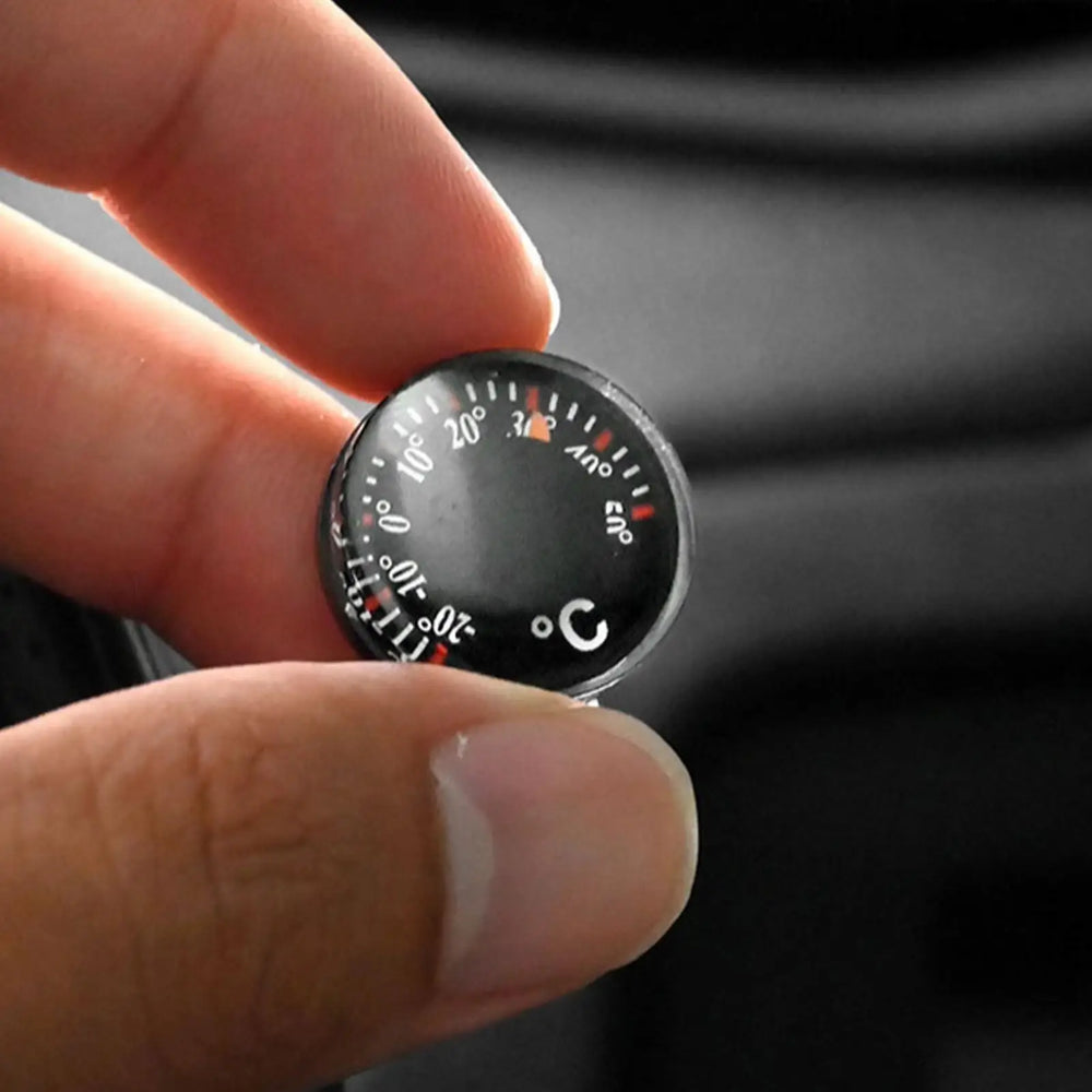 1-Piece Mini Car Thermometer Battery-free Dashboard Thermometer, Easy Stick Mount, No Battery Requir
