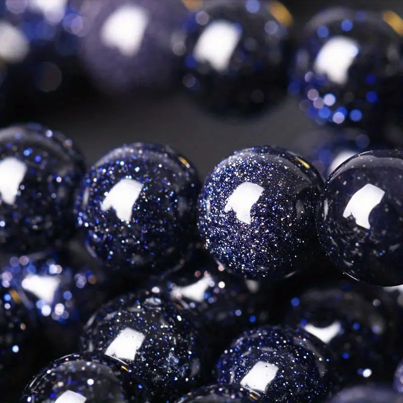 A++ Natural Golden Sandstone & Blue Sandstone & Green Sandstone Loose Beads for Jewelry Making Brace