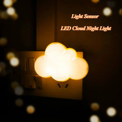 LED Cloud Night Light with Motion Sensor | Smart Plug-in Night Lamp for Kids Bedroom alternate view