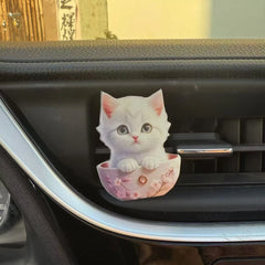 Car Cat Air Freshener Diffuser Car Air Outlet Perfume Clips Air Outlet Aroma Diffuser alternate view