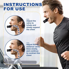 Breathing Trainer Lung Flexer | Durable Fitness Exerciser for Increased Lung Capacity alternate view