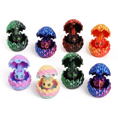Cute 3D Printed Dragon Eggs with Mini Dragon Surprise Toys for Kids Birthdays Party F alternate view