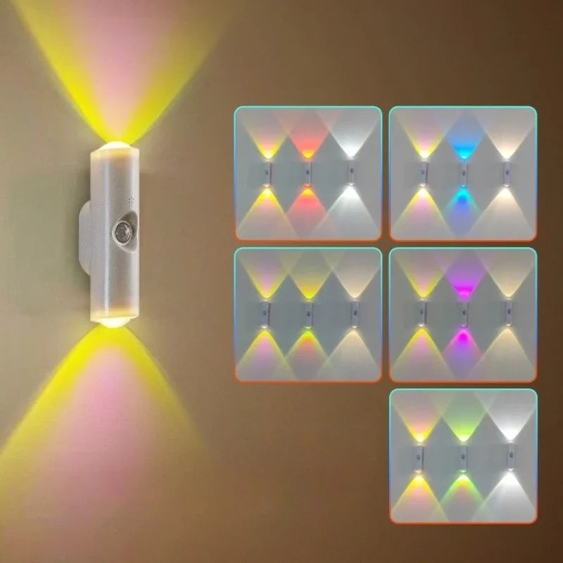 Rechargeable Motion Sensor RGB Night Light | Cat Eye Wall Lamp with 7-Color Changing & Magnetic Moun