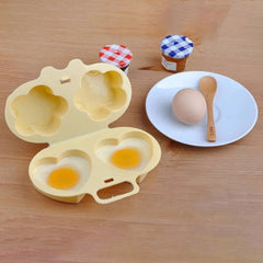 Microwave Egg Steamer Flower Heart Shape | Silicone Egg Cooker for Breakfast alternate view