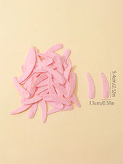 Plastic Face Cream Spoon Set | 50-Pack Crescent Spoons for Skincare detail view