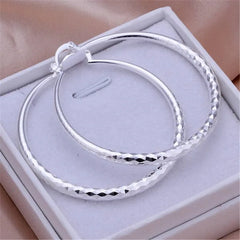 5 cm Sterling Silver Hoop Earrings for Women