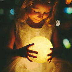 Moon Night Light | 3D LED Bedside Lamp for Kids Room and Home Decor alternate view