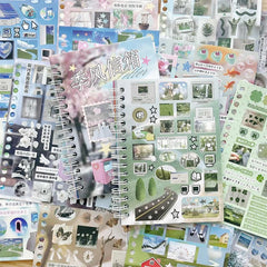 Mr. Paper Time Reshaping Cut Film Sticker Book | 30pcs Coil Design for DIY Scrapbook alternate view
