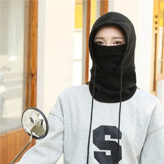 Winter Thermal Neck Warmer | Windproof Fleece Balaclava for Skiing and Cycling close-up view