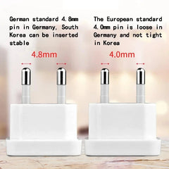To Euro Europe Plug Converter Travel Adapter Power Converter Outlet close-up view