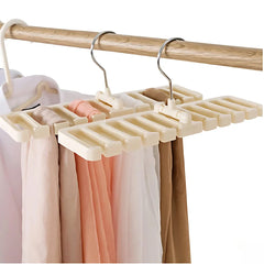 1-12Pcs Multifunctional Belt Organizer Hanging Tie Rack Belt Hanger Clothes Rack Organizer Tie Rack Home Closet Organizer