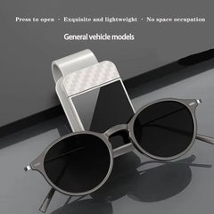Sun Visor Sunglasses Clip Holder Eyeglasses Hanger Car Organizer close-up view