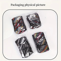 Ethnic Style Elastic Car Steering Wheel Cover No Inner Ring Suitable for 15inch Cars alternate view