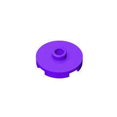 Gobricks GDS-1041 Tile Round 2x2 with Open Stud | Compatible Building Block for DIY Ed close-up view
