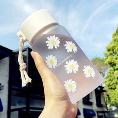 400ml Drinkware Daisy Custom Water Bottle Stainless Steel Thermos Bottle Drink Items S close-up view
