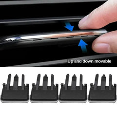2/4Pcs Car Dashboard Air Conditioner Outlet Pick AC Vent Grille Tab Clip Replacement Accessories Kit