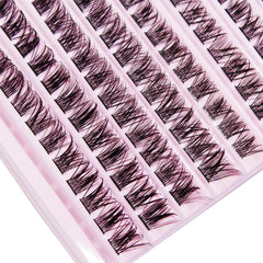 120 Pcs Cluster Lashes 8-16mm | Wispy Individual DIY Eyelash Extensions close-up view