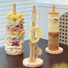 Vertical Bracelet Holder Wood Tabletop Bracelet Display Stand Bangle Display Holder f alternate view