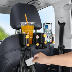 Car Seat Backrest Storage Rack with Cup and Phone Holder alternate view