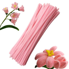 100pcs Pink Pipe Cleaners | Chenille Stems for Art and Craft Supplies alternate view
