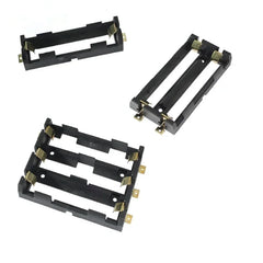 18650 Battery Holder Box | 1x 2x 4x 18650 SMT Battery Storage Case with Bronze Pins close-up view