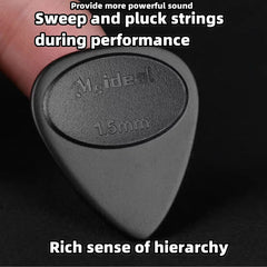 Meideal Guitar Pick Anti-slip Matte - Durable ABS Plectrum 0.46 to 1.5mm Thickness / f close-up view
