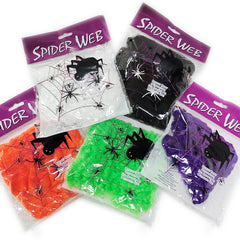 Halloween Decorations Artificial Spider Web Luminous Stretch close-up view