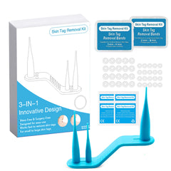 3-IN-1 Painless Skin Tag Removal Kit | Skin Label, Mole, Acne & Wart Removal Pen Set with Cleansing