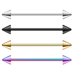 1Pcs Stainless Steel Straight Helix Tragus Industrial Ear Studs Bar Piercing Tongue Ring Barbell Pie