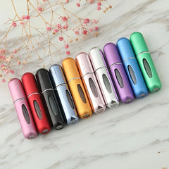 Round-Head Perfume Refill Bottle 5ml, Bottom-Fillable, Mini Press Spray, Travel Porta alternate view