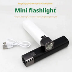 Super Bright LED Flashlight | USB Rechargeable 18650 Torch for Outdoor Use close-up view