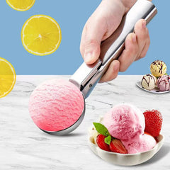Stainless Steel Ice Cream Spoon Multifunctional Spoon for Ice Cream Dual-Purpose Scoop F detail view