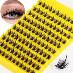 120 Pcs Eyelash Clusters | DIY Natural Wispy Lashes for Home Use