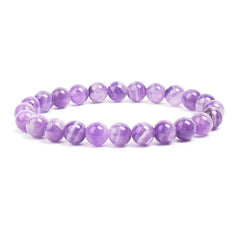 Natural Stone Beads Bracelet For Women Men Amethysts Crystal Quartzs Aquamarines Jade alternate view