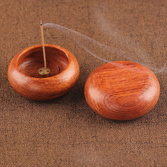 Rosewood Incense Burner Stick Holder | Bowl Shape Censer for Home Decor alternate view